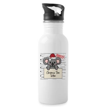 Weihnachtsbaum Umschubser Koala - Trinkflasche mit integriertem Trinkhalm - Weiß - Rechts