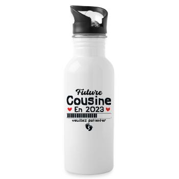 future cousine en 2023 - Gourde avec paille intégrée - blanc - Droite