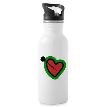 Darts - Darts - Darts Players - Darts Gifts - Water bottle with straw - white - Right