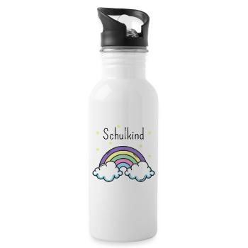 Back to school. Schulkind - Water bottle with straw - white - Right