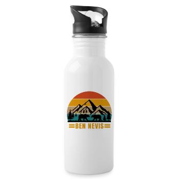 ben nevis - Trinkflasche mit integriertem Trinkhalm - Weiß - Rechts
