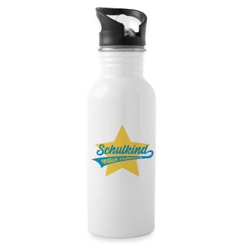 SCHULKIND ENDLICH ERSTKLASSIG EINSCHULUNG - Trinkflasche mit integriertem Trinkhalm - Weiß - Rechts