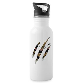 Monster Inside - Water bottle with straw - white - Right