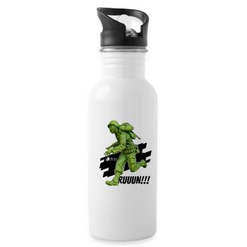 WW2 USA Soldier 003 - Water bottle with straw - white - Right