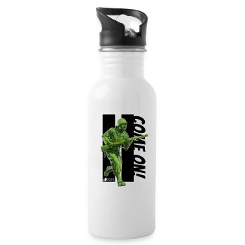 WW2 USA Soldier 005 - Water bottle with straw - white - Right