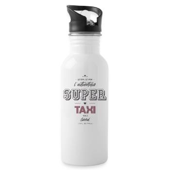 L authentique super taxi - Gourde avec paille intégrée - blanc - Droite