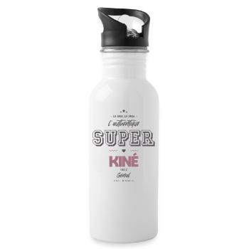 L authentique super kiné - Gourde avec paille intégrée - blanc - Droite