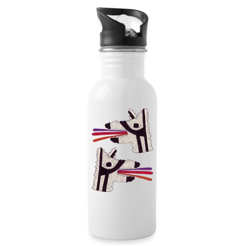 Three-Tongued Dogs - Water bottle with straw