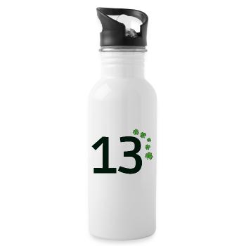 13 - Water bottle with straw - white - Right