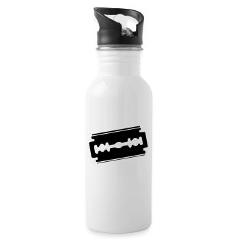 razor blade - Water bottle with straw - white - Right