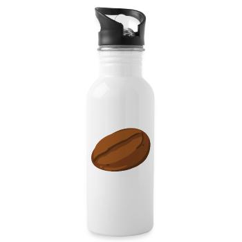 Coffee bean - Water bottle with straw - white - Right