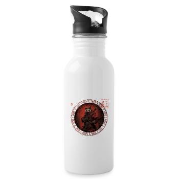 Chemise de jeu de société, jeu de société, Katta Rogue en colère - Gourde avec paille intégrée - blanc - Droite