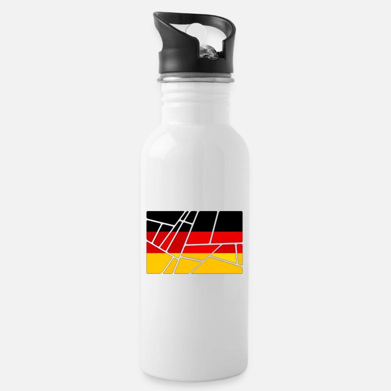 Allemagne - Gourde avec paille intégrée - blanc