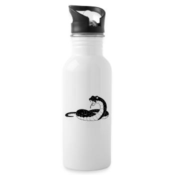 Hissing Snake Encounter - Water bottle with straw - white - Right