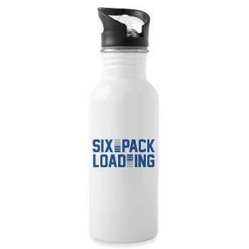 sixpack loading Grafik - Trinkflasche mit integriertem Trinkhalm - Weiß - Rechts