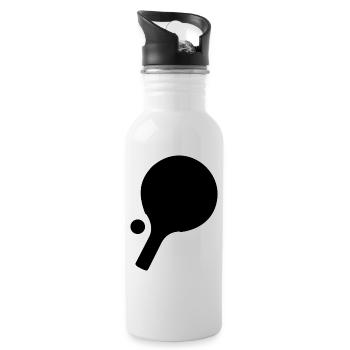 Table tennis table tennis racket table tennis ball - Water bottle with straw - white - Right