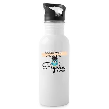 Guess who chose the Psycho path? - Water bottle with straw - white - Right