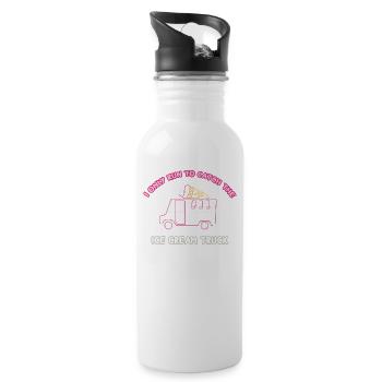 I'm just running to get the ice cream truck for Frozen - Water bottle with straw - white - Right