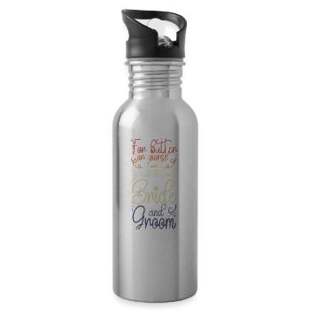 Pour le beurre ou pire, j’aimerais aller au - Gourde avec paille intégrée - argent clair - Droite