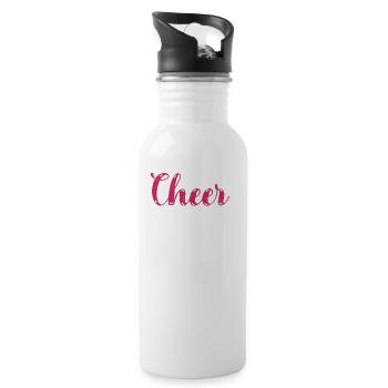 Cheer Mom Design Für Cheerleader Cheer - Trinkflasche mit integriertem Trinkhalm - Weiß - Rechts