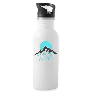 Cycling / Radfahren - Trinkflasche mit integriertem Trinkhalm - Weiß - Rechts
