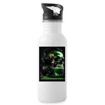 St. Patrick‘s Day - Trinkflasche mit integriertem Trinkhalm - Weiß - Rechts