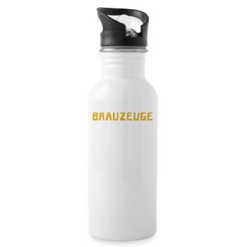 Brewman Beer Drinker - Trinkflasche mit integriertem Trinkhalm - Weiß - Rechts