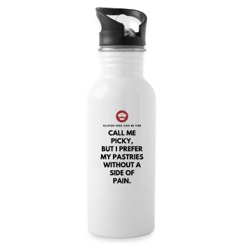 Pain-Free Pastry - Water bottle with straw - white - Right