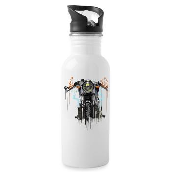 Motorcycle - Water bottle with straw - white - Right
