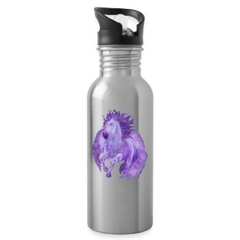 Pegasus - Water bottle with straw - silver - Right