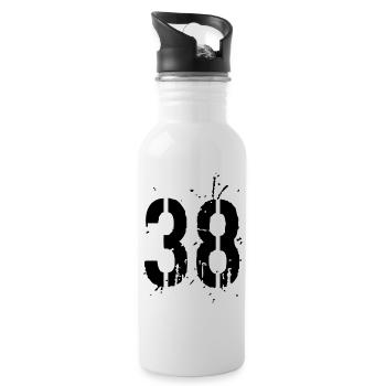 38 Nombre 38 - Gourde avec paille intégrée - blanc - Droite