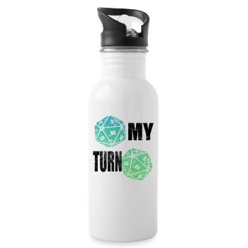 My turn My turn Dice Dice dice games - Water bottle with straw - white - Right