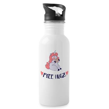 Kids Clothes Girl Romper Baby Party - Water bottle with straw - white - Right