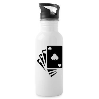 Map Icon Icon - Water bottle with straw - white - Right