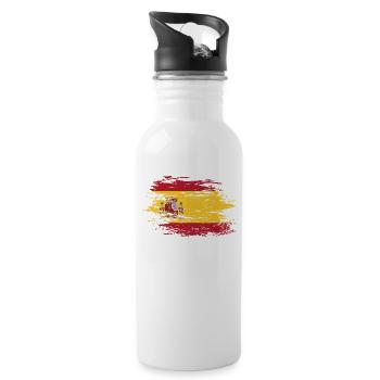 Spain used - Water bottle with straw - white - Right