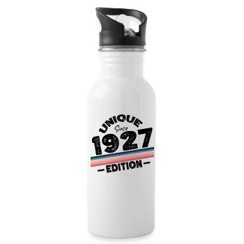 Unique depuis 1927 Edition Anniversaire Millésime 1927 - Gourde avec paille intégrée - blanc - Droite