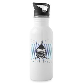 Entraîneur de natation - Gourde avec paille intégrée - blanc - Droite