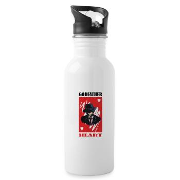 Gentlemen Godfather Godfather Sponsorship Uncle Godchild - Water bottle with straw - white - Right