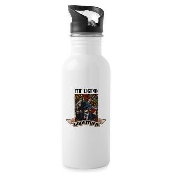 Gentlemen Godfather Godfather Sponsorship Uncle Godchild - Water bottle with straw - white - Right