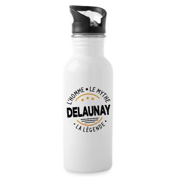 Delaunay L'Homme Le Mythe La Légende - Gourde avec paille intégrée - blanc - Droite
