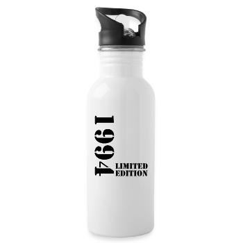 1994 Limited Edition Birthday Gift Wife Husband - Water bottle with straw - white - Right