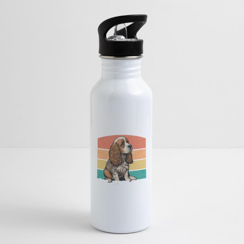 Cocker Spaniel Je t’entends Je n’écoute tout simplement pas Gourde avec paille intégrée