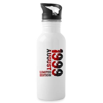1999 August Limited Edition 24th Birthday Outfit - Water bottle with straw - white - Right