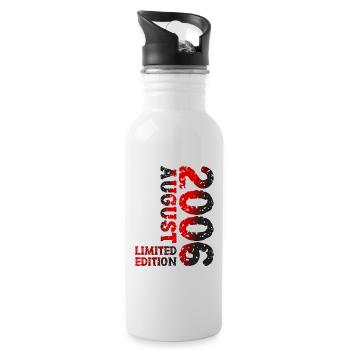 2006 August Limited Edition 17th Birthday Outfit - Water bottle with straw - white - Right