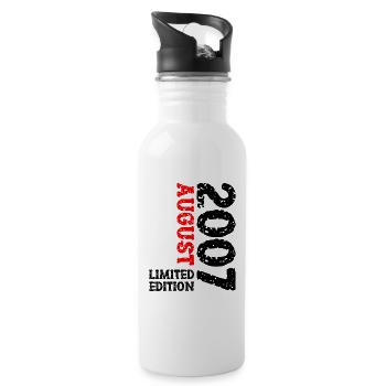 2007 Août Édition Limitée 16e Tenue d’anniversaire - Gourde avec paille intégrée - blanc - Droite