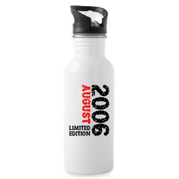 2006 August Limited Edition 17th Birthday Outfit - Water bottle with straw - white - Right