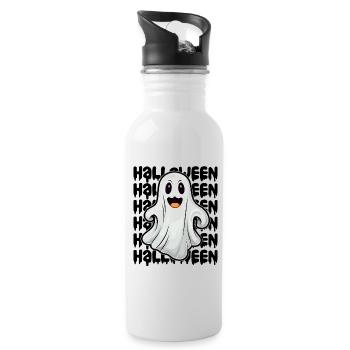 Halloween Design gruselig für die nächste Party - Trinkflasche mit integriertem Trinkhalm - Weiß - Rechts