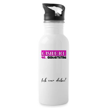 48 Birthday Gift Women's Decoration Women's Guestbook - Water bottle with straw - white - Right