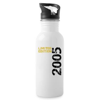 2005 Édition Limitée Anniversaire Cadeau Femme Mari - Gourde avec paille intégrée - blanc - Droite
