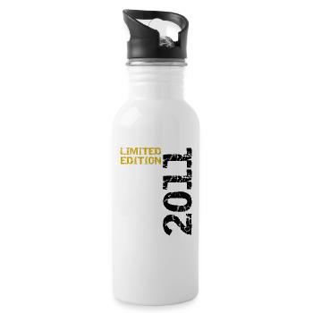 2011 Édition Limitée Anniversaire Cadeau Femme Mari - Gourde avec paille intégrée - blanc - Droite